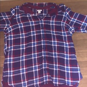 Worn twice LL Bean Plaid button down, thick/cozy!